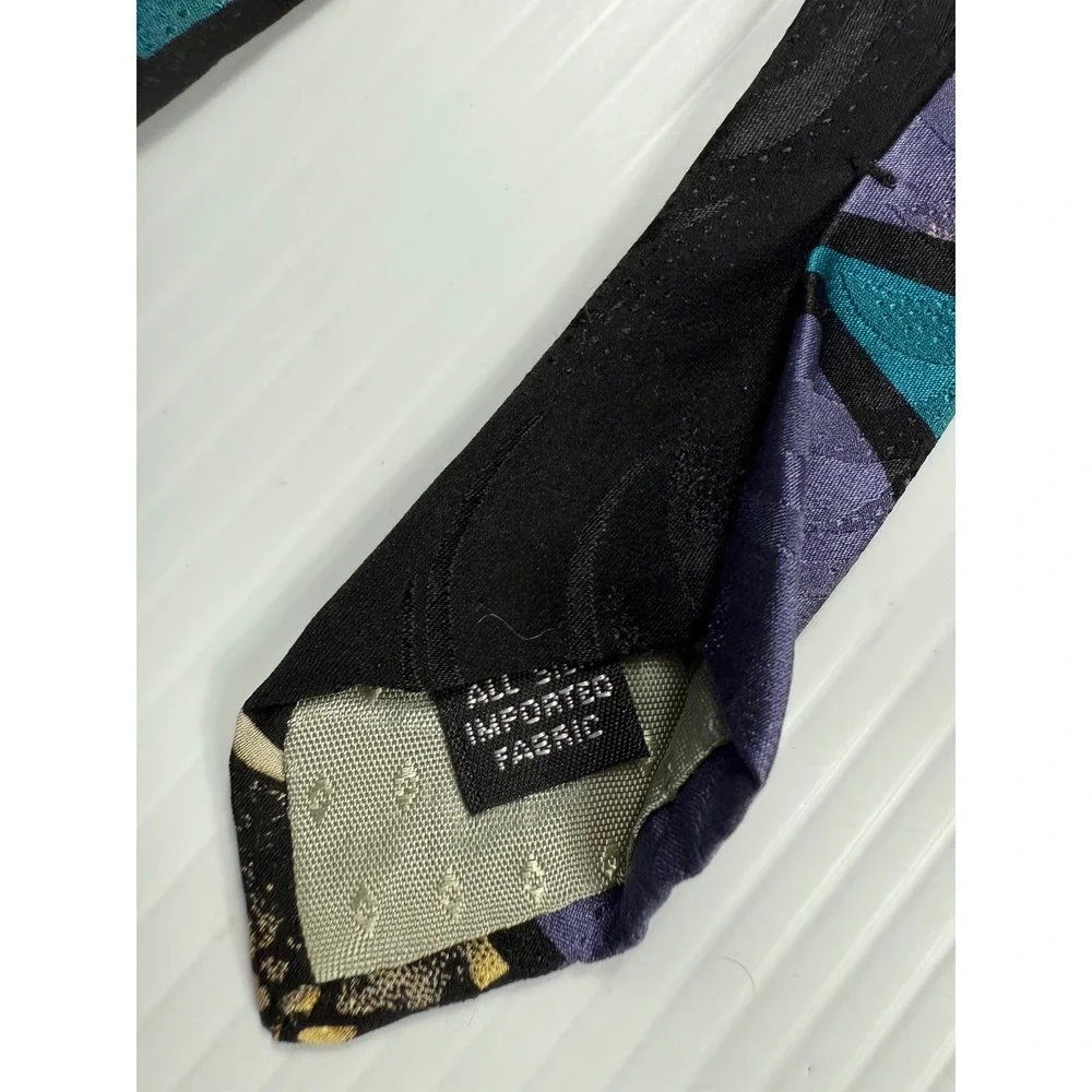 Givenchy Necktie Silk Abstract Geometric Patterned‎ Designer Mens Tie